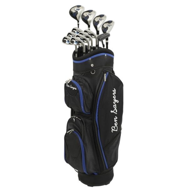 Black and Blue Complete golf club set mens Right handed