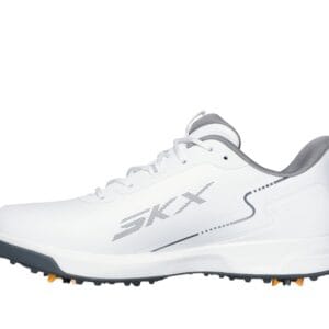 Skecher mens spiked golf shoes in white