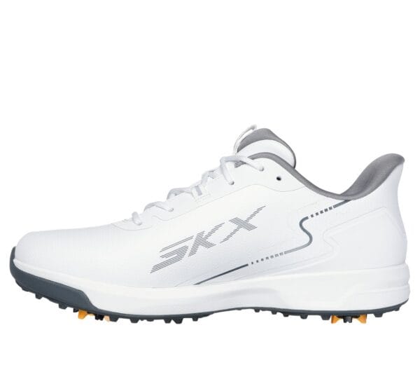 Skecher mens spiked golf shoes in white
