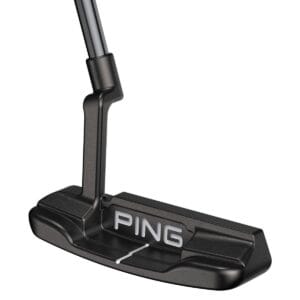 Ping golf putter slight arc in black