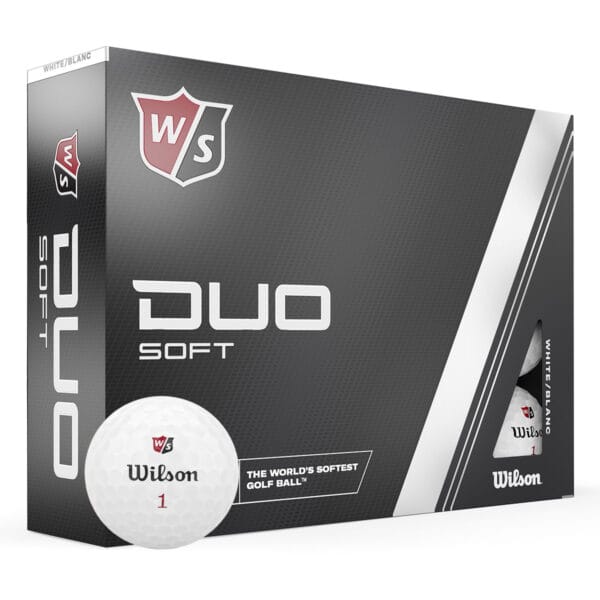 Wilson Duo Soft golf balls in White Yellow and Orange 12 Pack