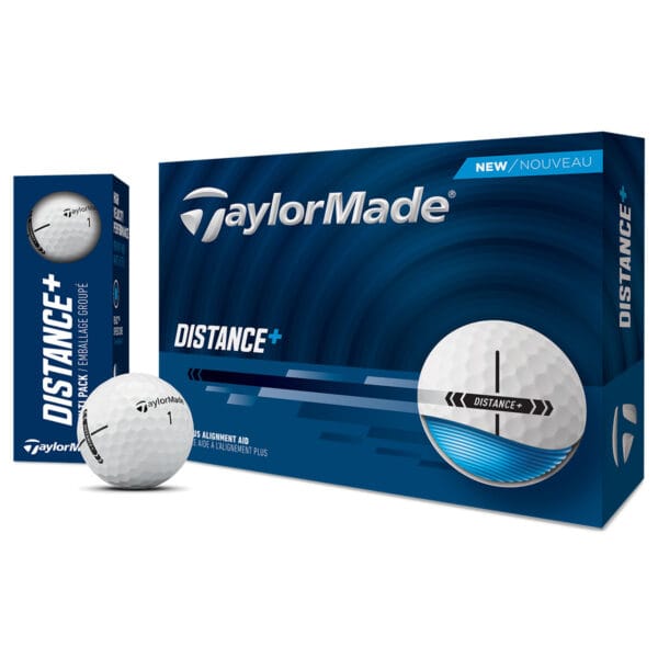 TaylorMade golf balls 12 pack in white and yellow