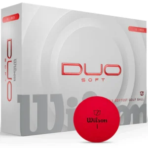 Wilson DUO Soft 12 Pack Golf balls in Red, Orange, Green