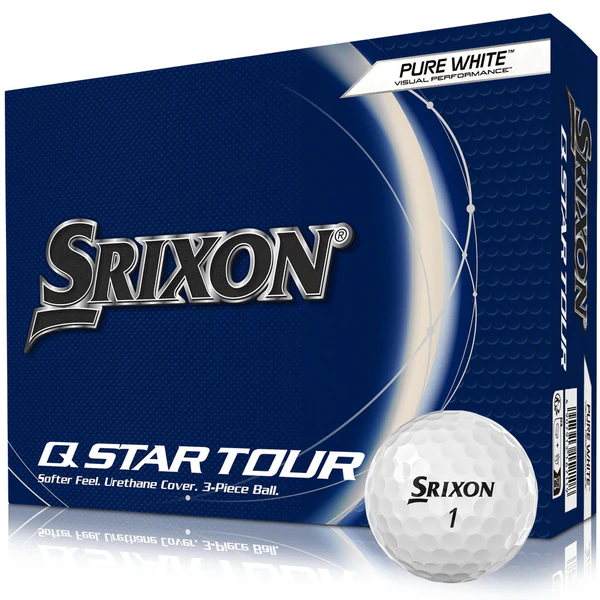 Srixon Q-Star Tour White Golf Balls- White (12)