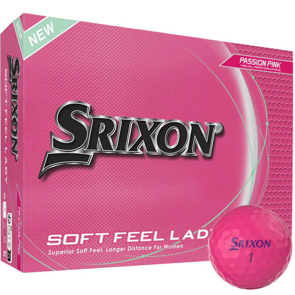 Srixon Ladies Soft Feel Golf Balls (12) in Pink