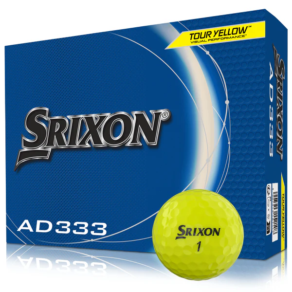 Srixon AD333 Yellow Golf Balls (12)