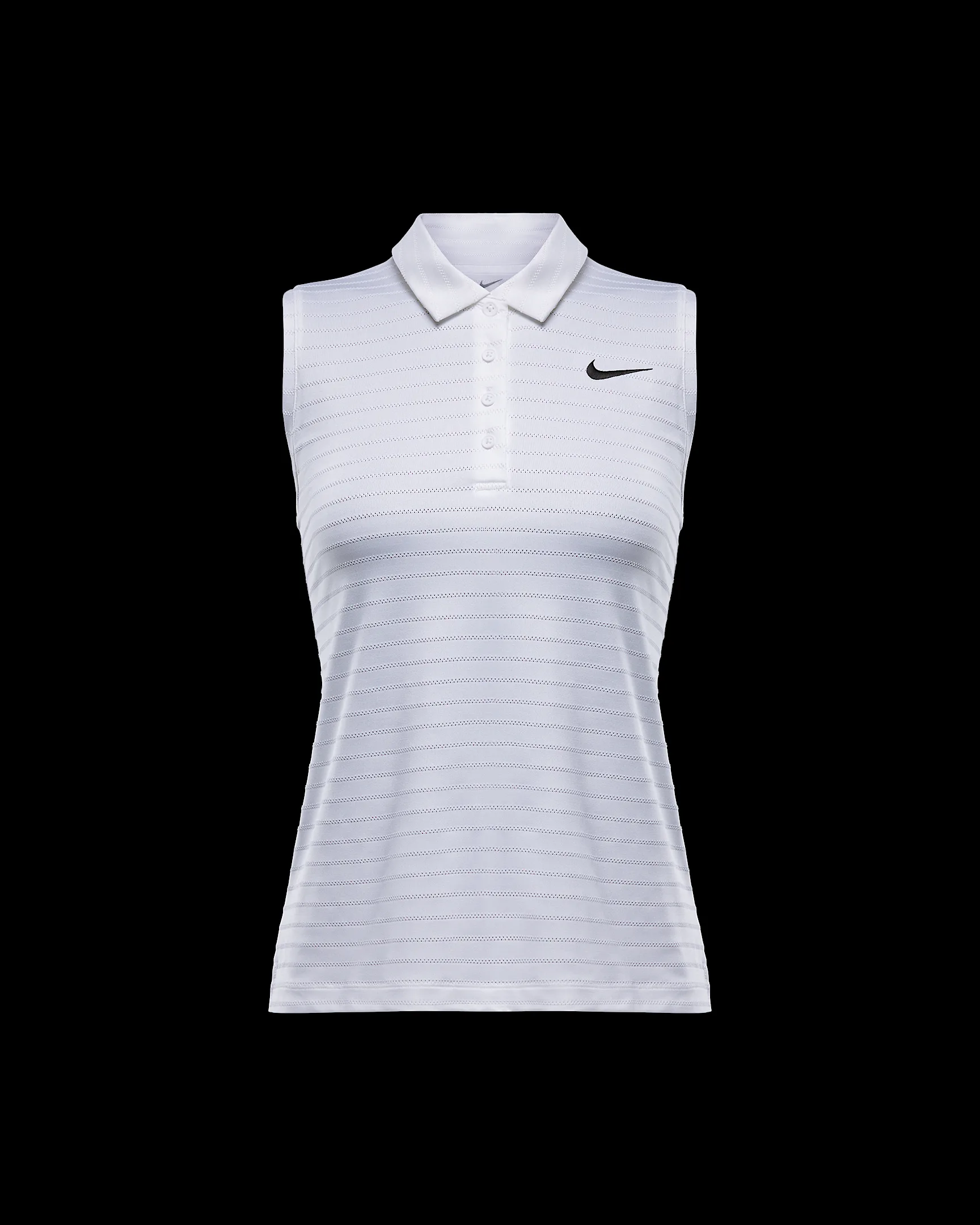 Nike Victory Women's Dri-FIT Sleeveless Striped Golf Polo - Image 4