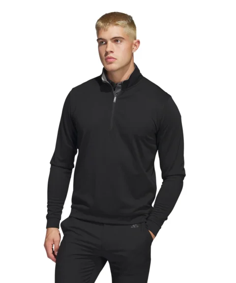 Adidas Elevated ¼-Zip- Black Mens