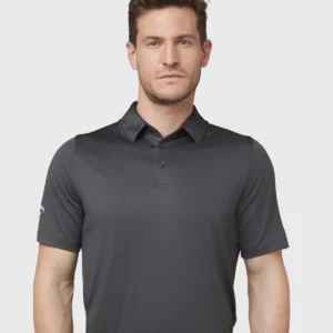 Callaway Swing Tech™ Solid Polo- Grey Asphalt