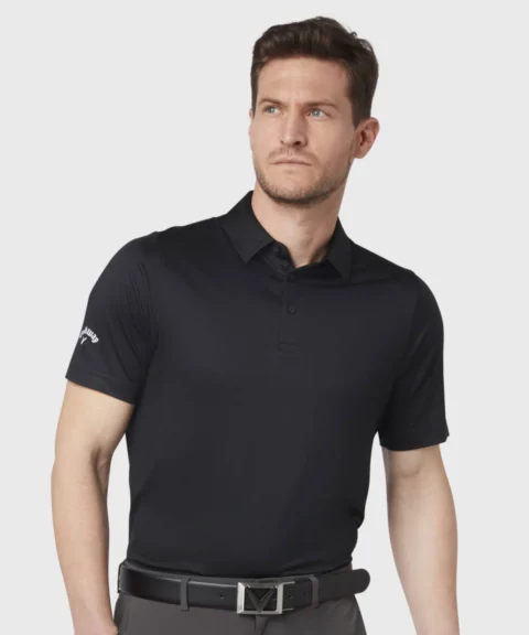 Callaway Swing Tech™ Solid Polo- Black