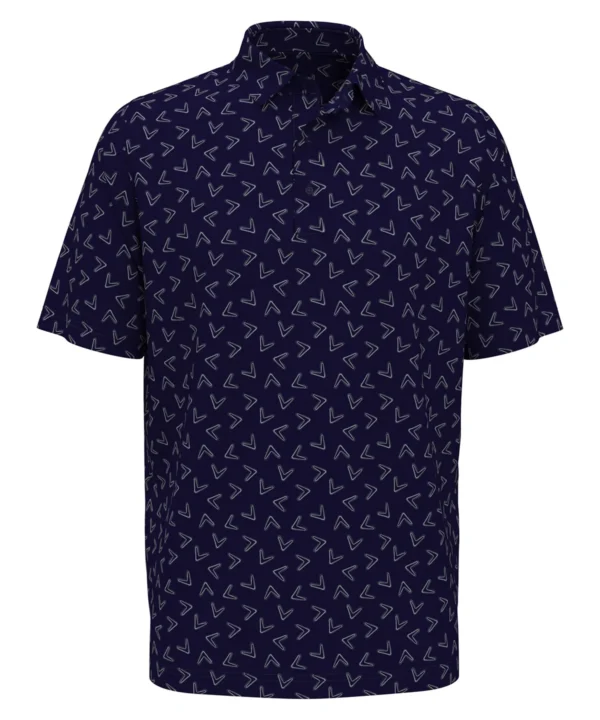 Callaway All over large print mens golf polo