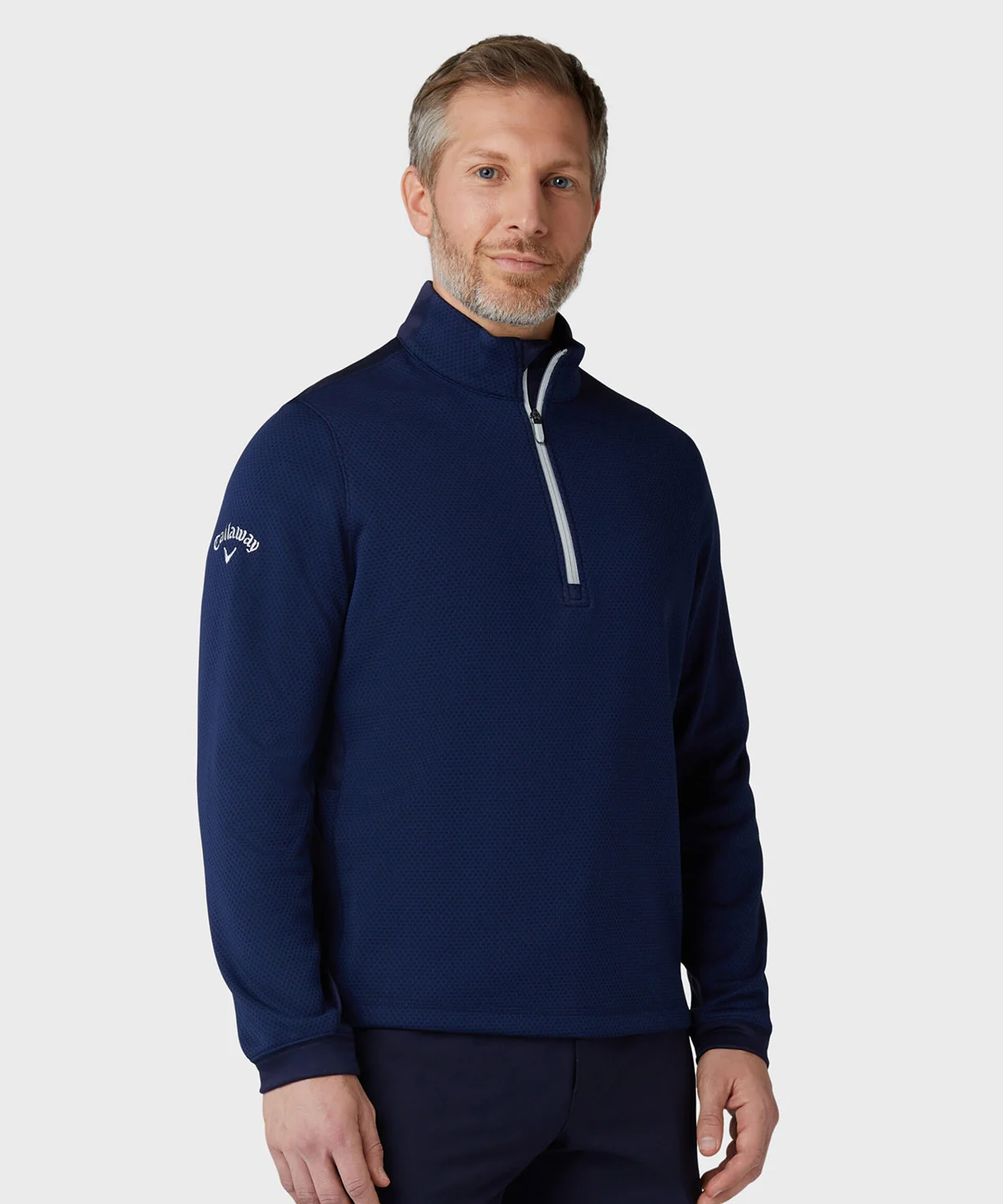 Callaway Hex-Pattern 1/4 Zip Golf Fleece Mens