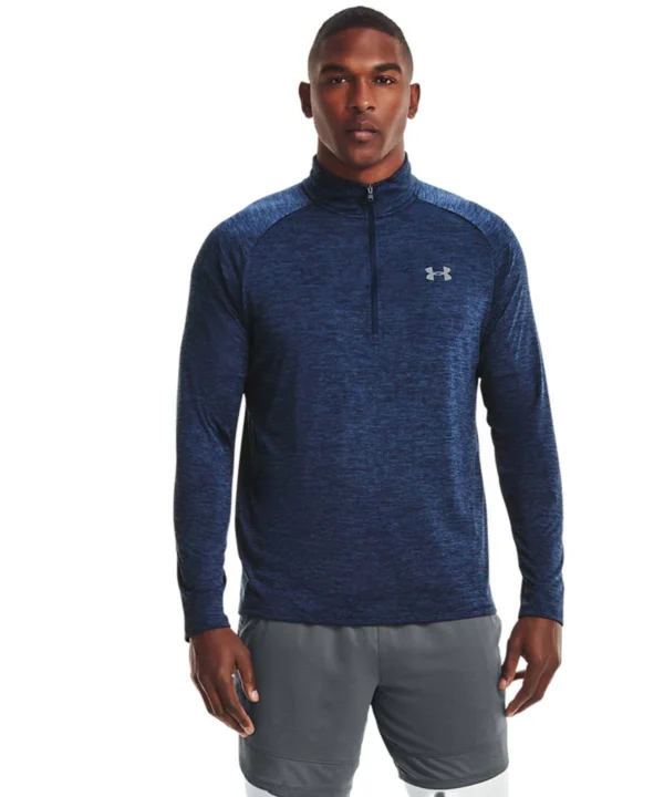 UA Tech™ 2.0 1/2 zip long sleeve - Navy