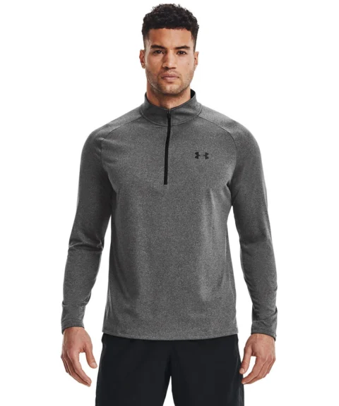 UA Tech™ 2.0 1/2 zip long sleeve - Carbon Grey