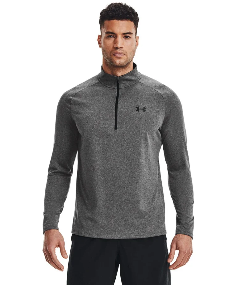 UA Tech™ 2.0 1/2 zip long sleeve - Carbon Grey