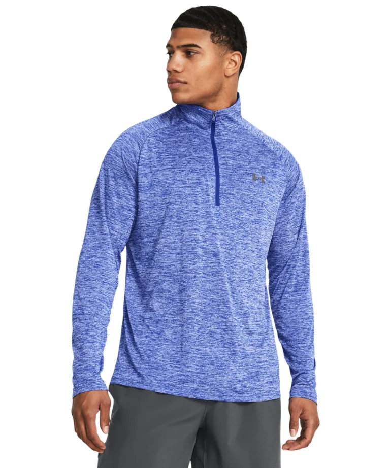 UA Tech™ 2.0 1/2 zip long sleeve - Royal Blue