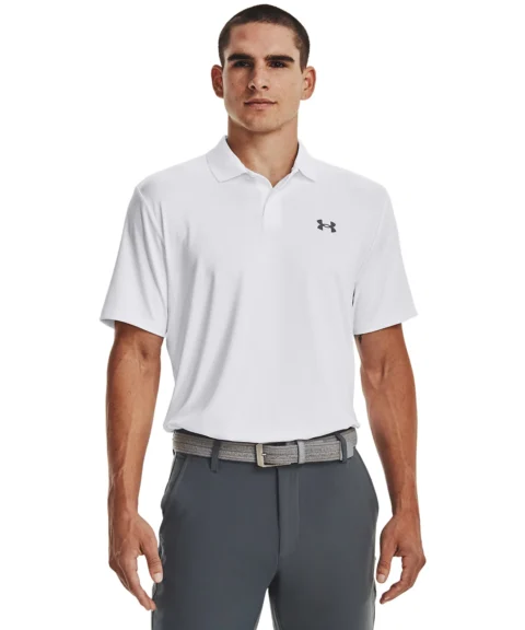 UA Performance 3.0 Golf Polo Mens - White